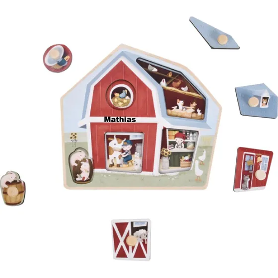 Little Dutch Træpuslespil Little Farm - 6 brikker