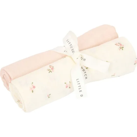 Little Dutch Stofbleer 2-pak, Fairy Blossom & Blossom (Øko. muslin)
