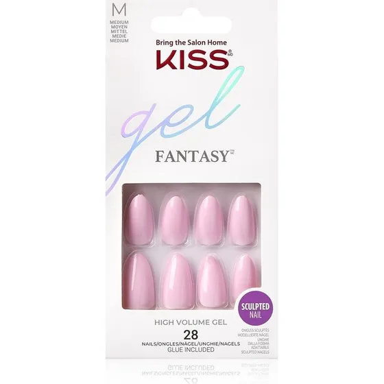 KISS Gel Fantasy High Volume Kunstige Negle No Regrets, 28 stk.