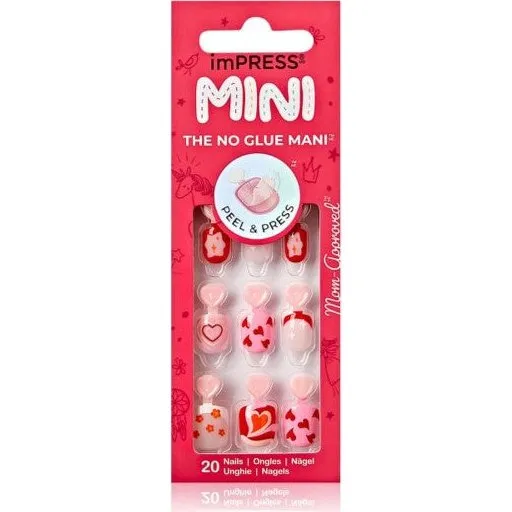 KISS imPRESS Mini kunstige negle, 28 stk.