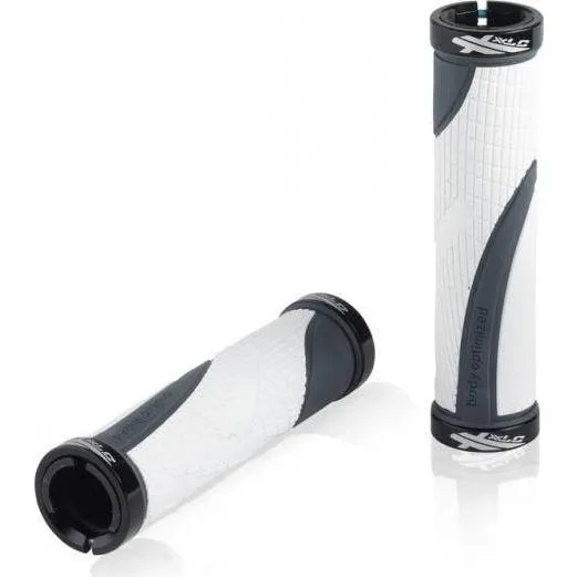 XLC Greb Sport 130 mm med grip – Hvid/Grå