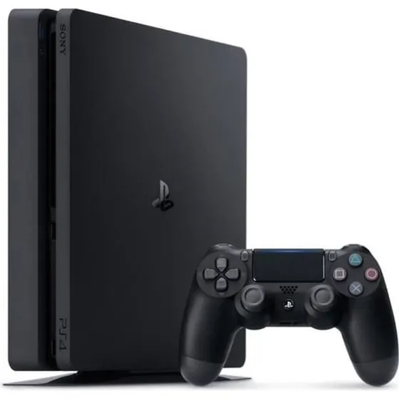 Sony PlayStation 4 Slim 500GB - Sort - Refurbished