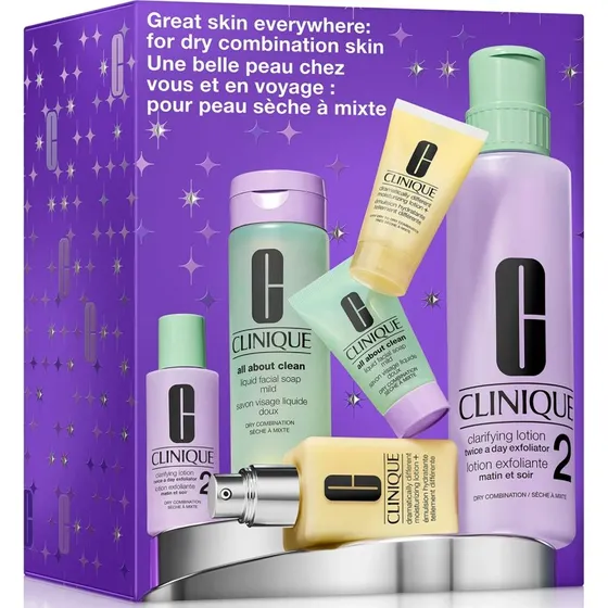 Clinique Great Skin Everywhere Sæt – Tør/Kombineret Hud