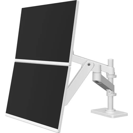 Ergotron LX Pro Dobbelt Stablearm - Hvid - til 2x 24" skærme