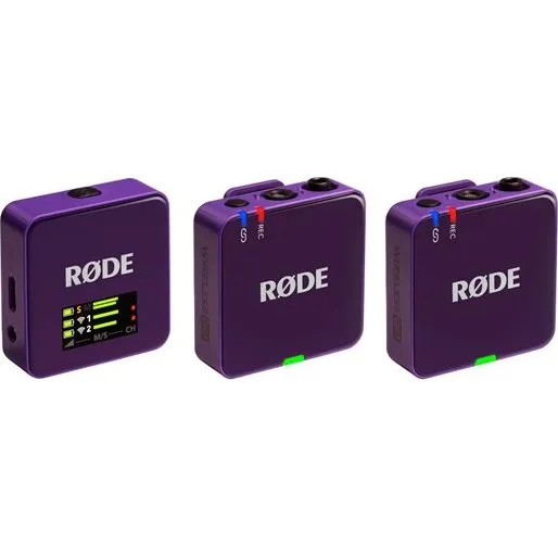 Rode Wireless GO 3 Trådløst Mikrofonsæt, Violet
