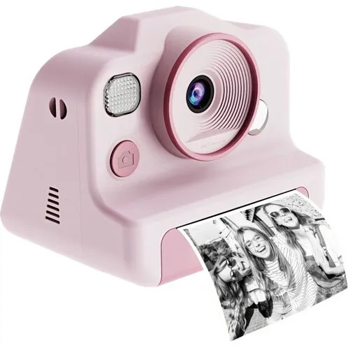 Minilens Instant Print-kamera rosa