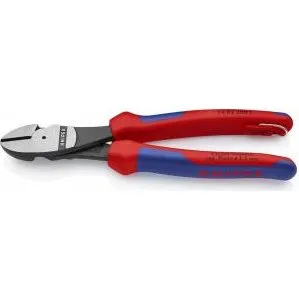 KNIPEX Kraft-skævbider 200 mm sort atramenteret