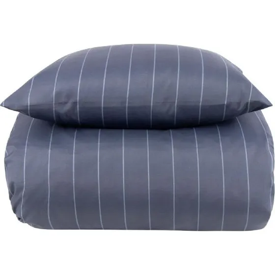 Borg Living Dobbelt dynebetræk 200x220 cm - Blå stribet