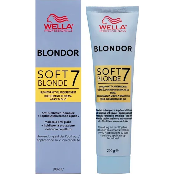 Wella Blondor Soft Blonde 7 Hårblegecreme 200g