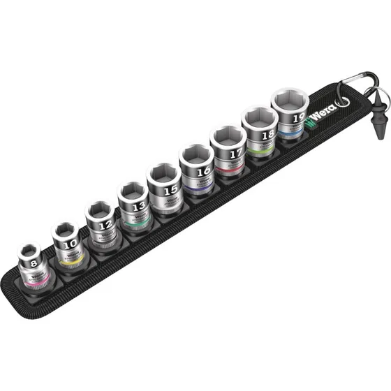 Wera Zyklop Topnøglesæt Belt B1 3/8" 12 dele