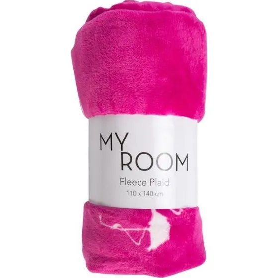 Borg Living Børnetæppe Pink Flamingo 110x140 cm