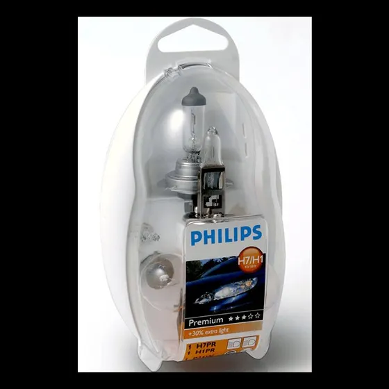 Philips Premium H1/H7 12V Reservepære Kit