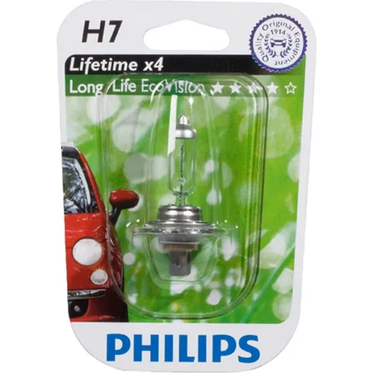 Philips Longlife EcoVision H7 55W 12V Pære