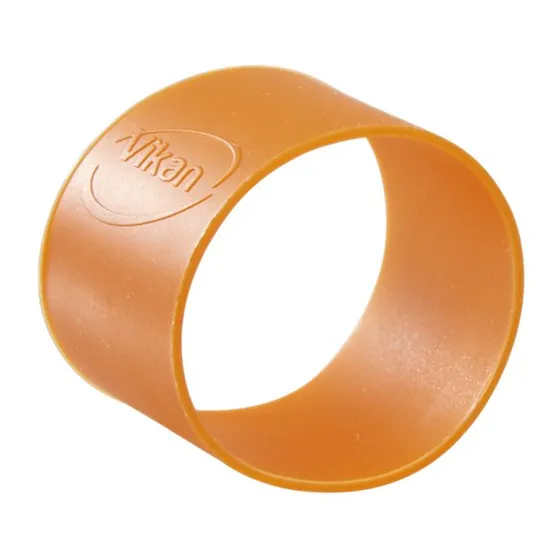 Vikan Farvekodningsbånd, 5 stk, Ø40 mm, Orange