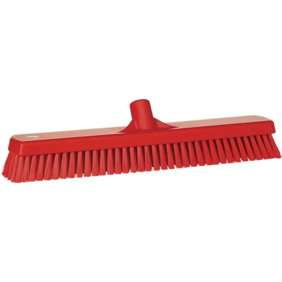 Vikan væg-/gulvvaskebørste 470mm stiv rød (70624)