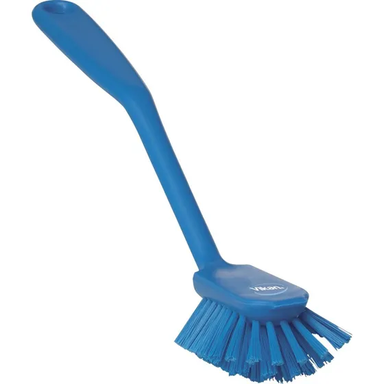 Vikan Opvaskebørste m/skrabekant 4237, 280mm, Medium, Blå