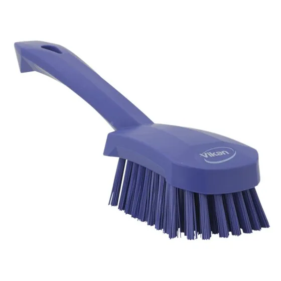 Vikan Vaskebørste m/kort skaft, 270 mm, Stiv, Lilla