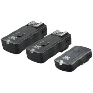 JJC JF-U2 trådløs flash-trigger sæt med 2 modtagere