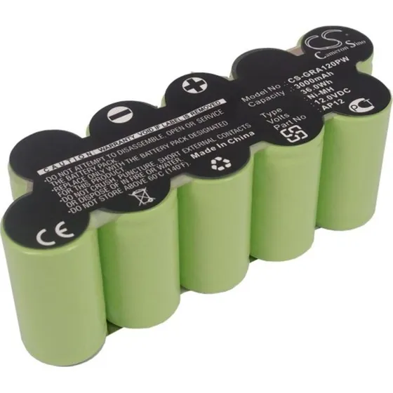 Gardena AP12 kompatibelt batteri 12V 3000 mAh til 2110/2262/2185