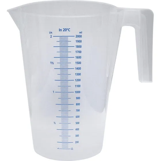 Kabi transparent målebæger 0,25 ltr med skala