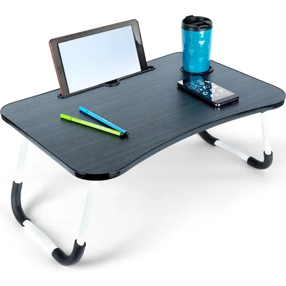 Foldbart morgenbord til laptop og tablet - 61,5x40x26 cm