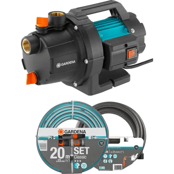 Gardena 3000/4 Havepumpe sæt 600W – 3.000 l/t, 35 m