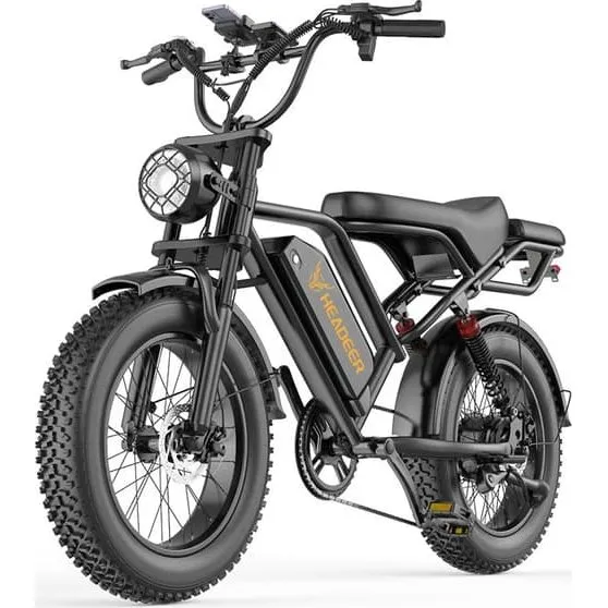 HEADEER BK20 Elcykel Sort – 750W Motor – 20x4.0 Fat Tire