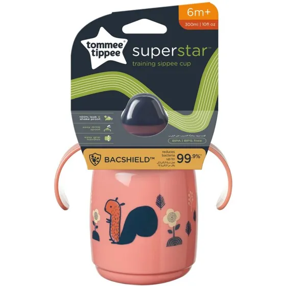 Tommee Tippee Superstar Tudekop 300 ml 6m+ – Rosa