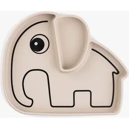 Done By Deer Elphee tallerken med sugekop, Sand