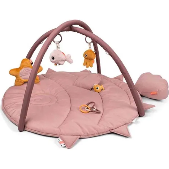 Done by Deer legetæppe Sea Friends – Powder (ø90 cm)