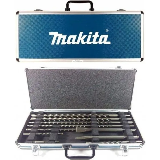 Makita D-42385 SDS-plus mejsel- og borsæt, 10 dele i kuffert