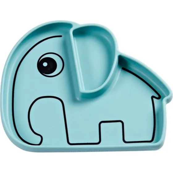 Done by Deer Silikone Tallerken med Sugekop Elphee, Mustard