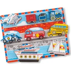 Melissa & Doug Puslespil Jumbo - Køretøjer (9 dele)