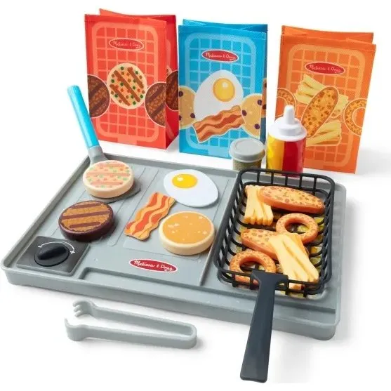 Melissa & Doug Flip & Fry Grill legesæt – 27 dele (farveskift)