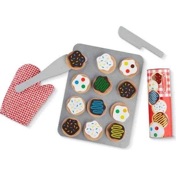 Melissa & Doug Cookie Legesæt i træ, 12 dele (3+ år)