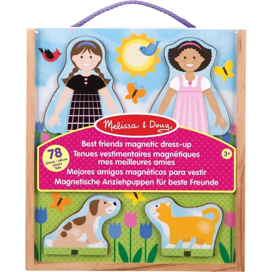 Melissa & Doug Magnetisk påklædningsdukke – Bedste Veninder