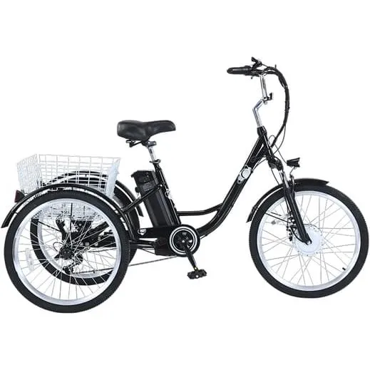 M300 El-trehjulet cykel, 24", 36V 15Ah, Sort