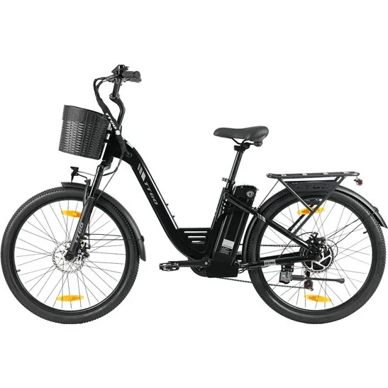 TTGO C2 PRO Elcykel, 250W Mid-Drive, 36V 18Ah, 26", Sort