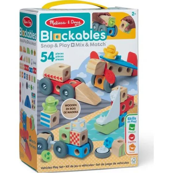 Melissa & Doug Blockables Køretøjsbyggesæt (806013)