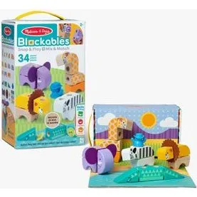 Melissa & Doug Blockables Safari byggesæt (34 dele)