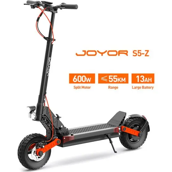 JOYOR S5-Z El-scooter: 600W motor, 48V13Ah, 10" offroad-dæk