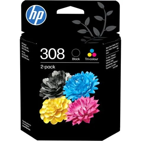 HP 308 Original Blækpatron Kombipakke - Sort & Tri-color (2 stk.)