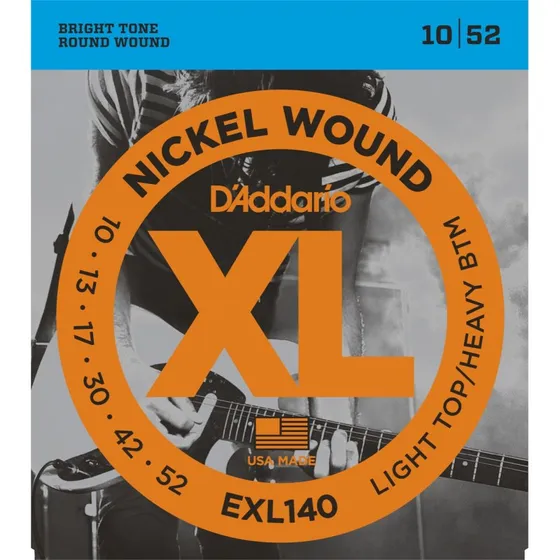 D'Addario EXL140 Elguitarstrenge 10-52 Light Top/Heavy Bottom