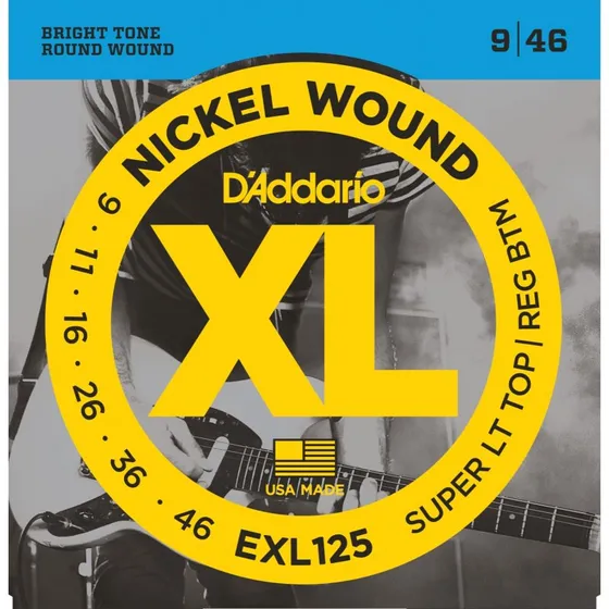 D'Addario EXL125 Elguitarstrenge 9-46 Super Light