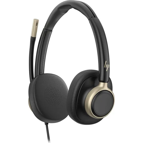 HP Poly Mission 825 Stereo USB Wired Headset - Sort