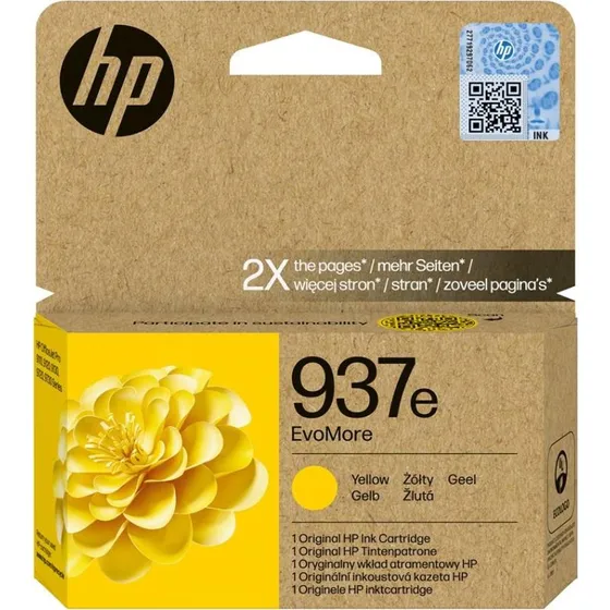 HP 937e EvoMore Gul Blækpatron - Original Høj Kapacitet