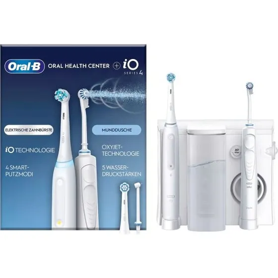 Oral-B iO4 el-tandbørste med OxyJet mundskyller