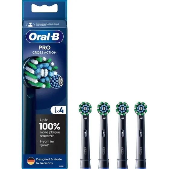 Braun Oral-B Pro CrossAction, 4 stk, sort