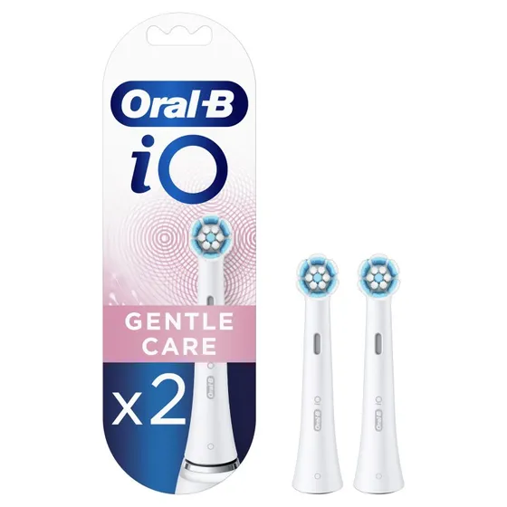 Oral-B iO Gentle Care tandbørstehoveder 2 stk - hvid