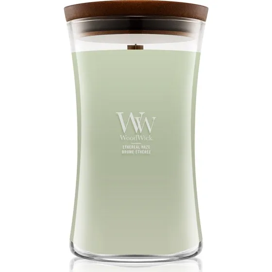 Woodwick Ethereal Haze duftlys med trævæge, 610g